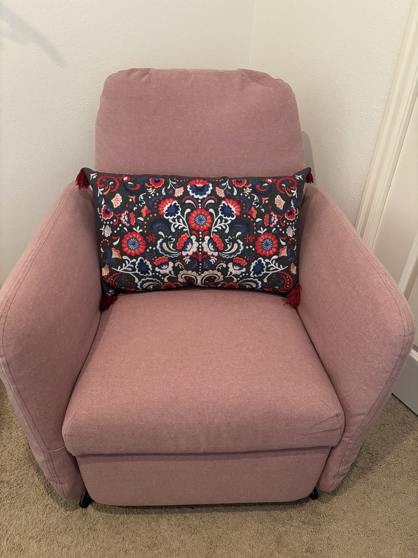 Pink Armchair Recliner (IKEA)
