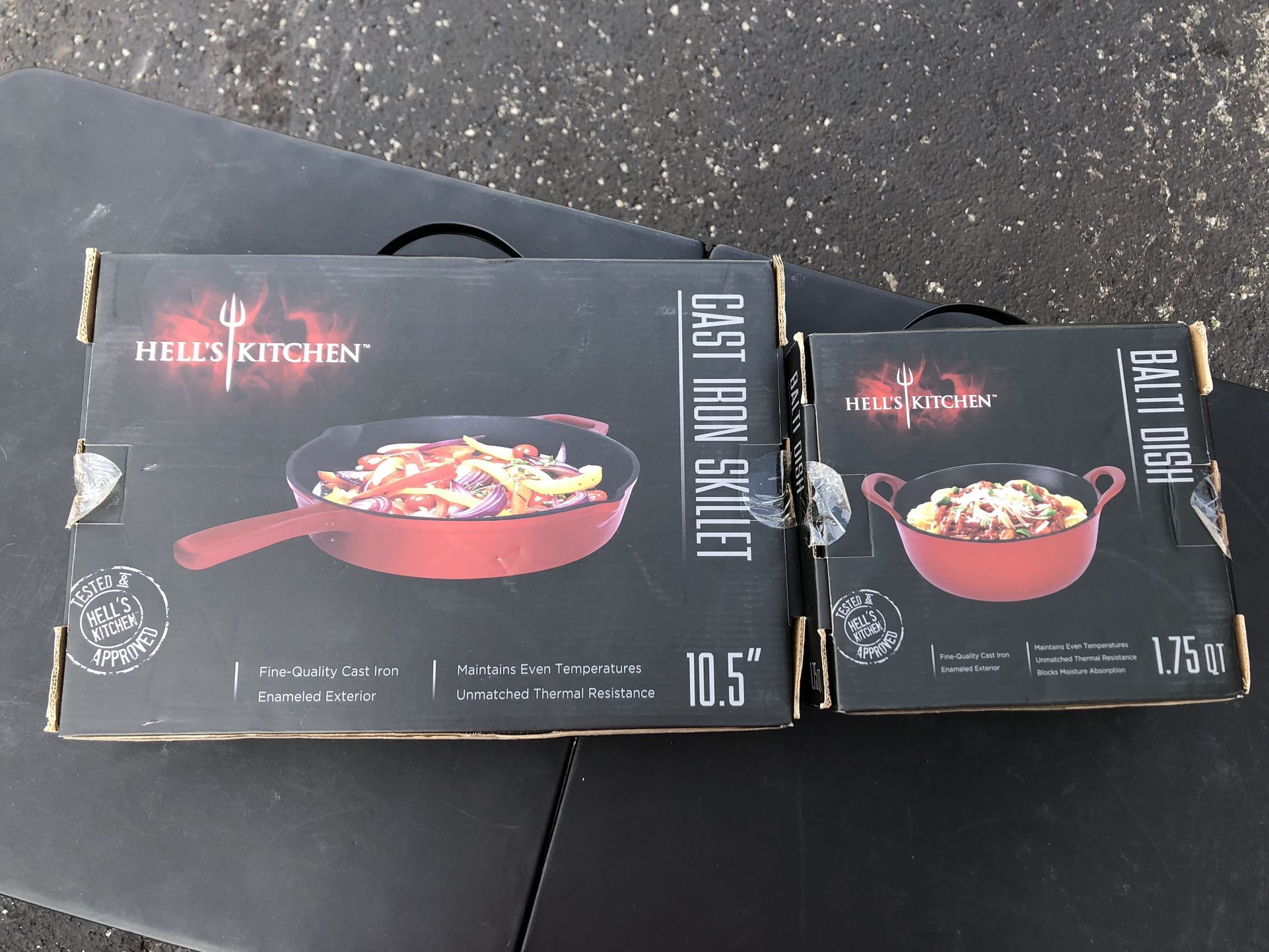 Brand New Hells Kitchen Cast Iron Set