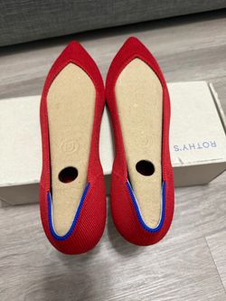*NEW* Rothy’s Bright Red Flats 8.5