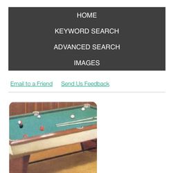 8’ Antique Bruinwick Brentwood Pool Table