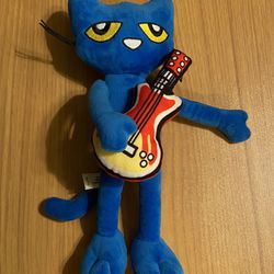 Pete the Cat Kewl Blue Guitar Pete 12" Plush Stuffed Animal Toy