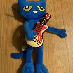 Pete the Cat Kewl Blue Guitar Pete 12" Plush Stuffed Animal Toy