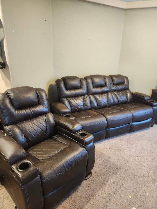 Ashley's Furniture Couch And Recliner 