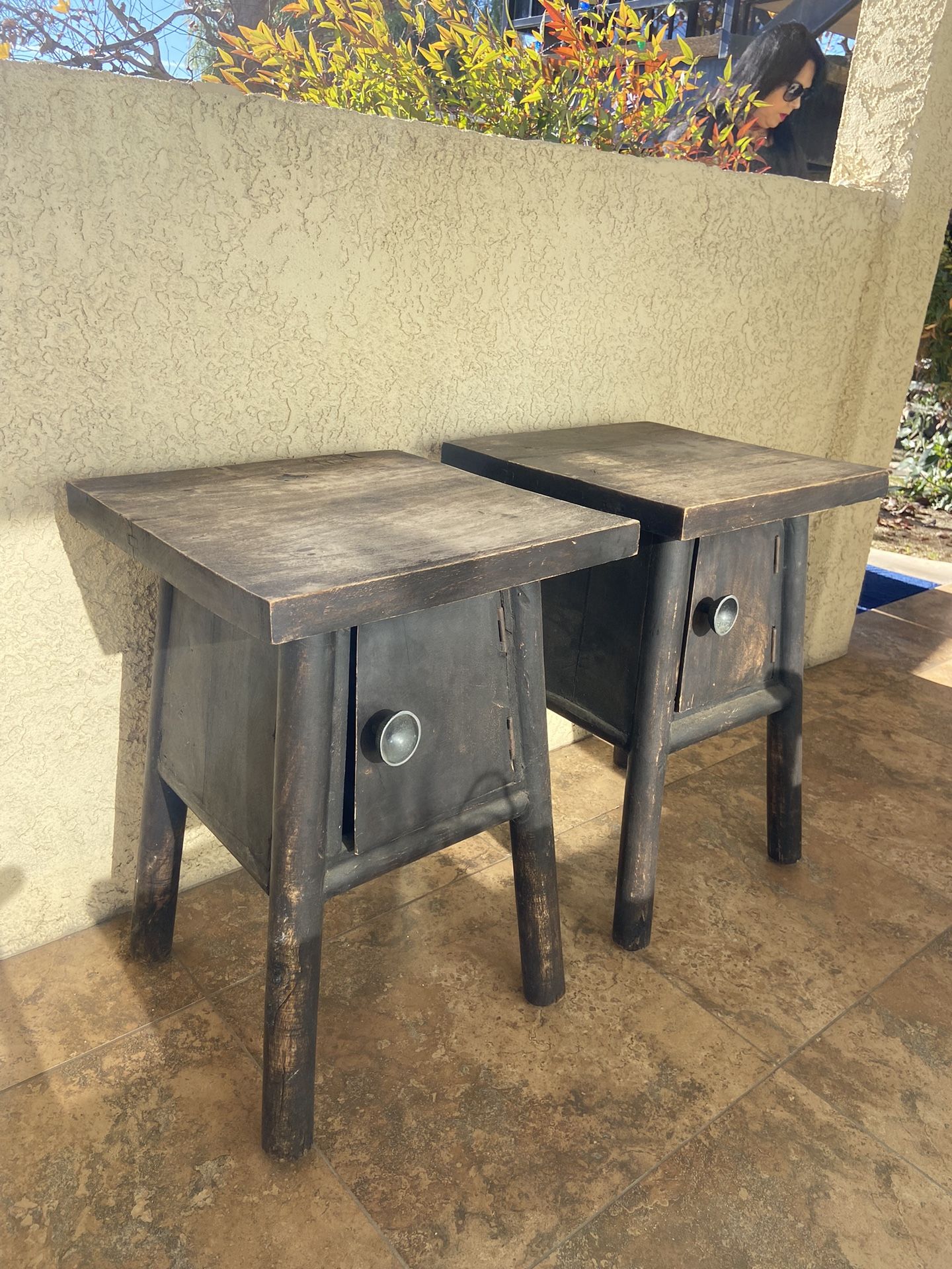 Outdoor Patio Side Table/storage 