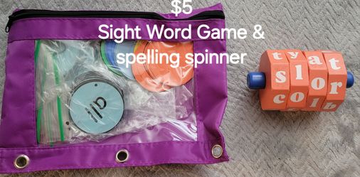 Sight Word Game with Spelling Spinner
