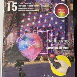 new in box led light show projection with wireless remote control