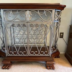 Wine Rack     Wood And Metal