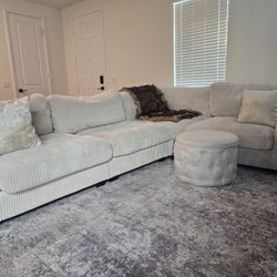 Couch and Counter Chairs 