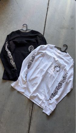 Chrome Hearts Long Sleeve T-Shirts Black and White
