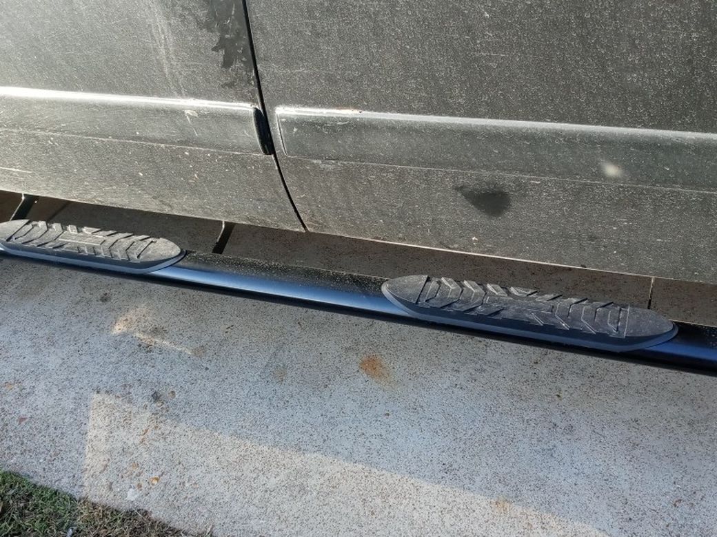 Black chevrolet step rails like New