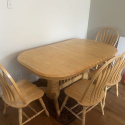 Dining Room Table With Four Chairs