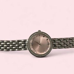 Silver-Tone Women's Bracelet Watch