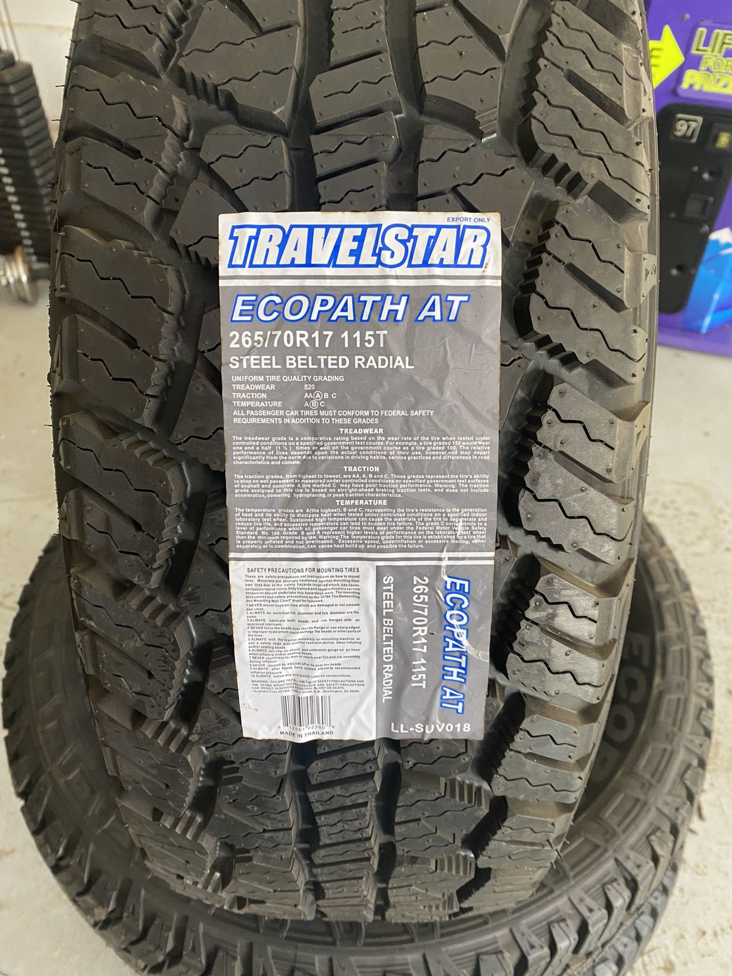 265/70/17 Travelstar AT