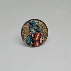Captain America Knob Cabinet Pull Marvel