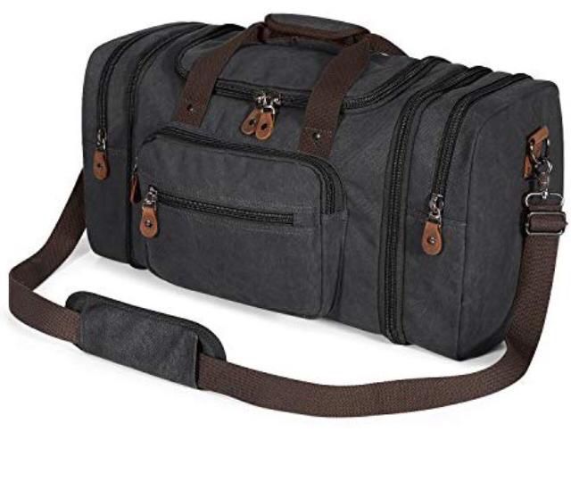 Brand new- Canvas Duffle Bag for Travel, 50L Duffel Bag(Dark Gray)