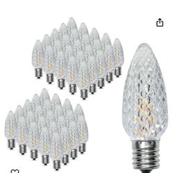 50Pack C9 Christmas LED Light Bulbs, Strawberry Replacement Bulb.  (J)