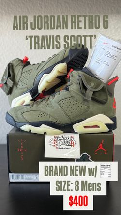 DS Jordan 6 Travis scott Size 8 