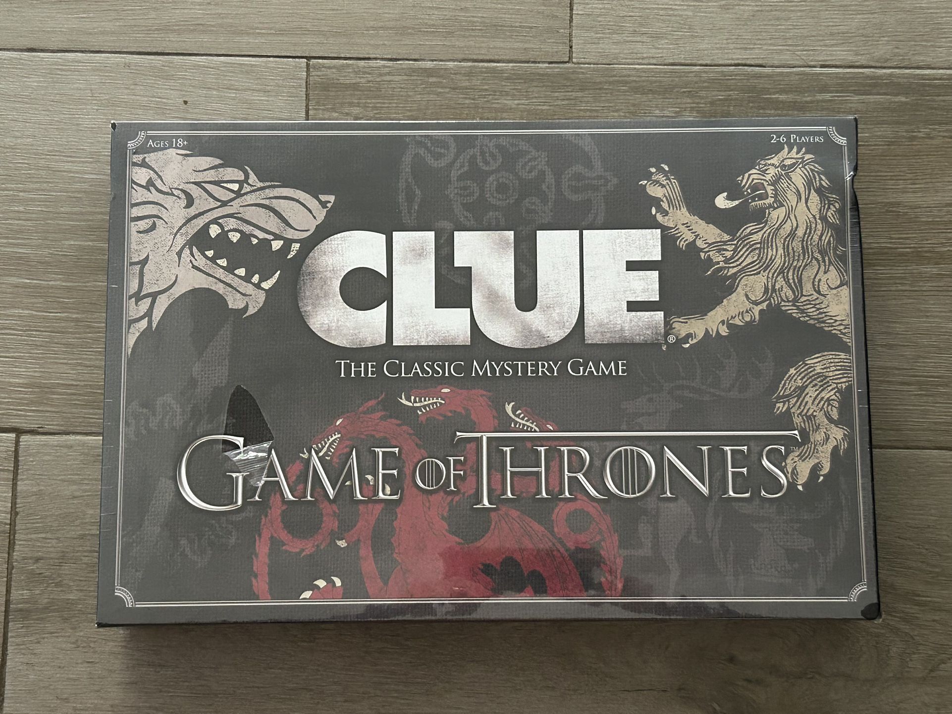 NEW SEALED Game Of Thrones Clue Board Game