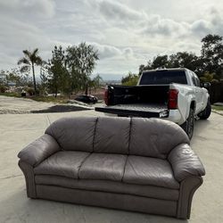 3 Seat Taupe-Grey Sofa Couch 