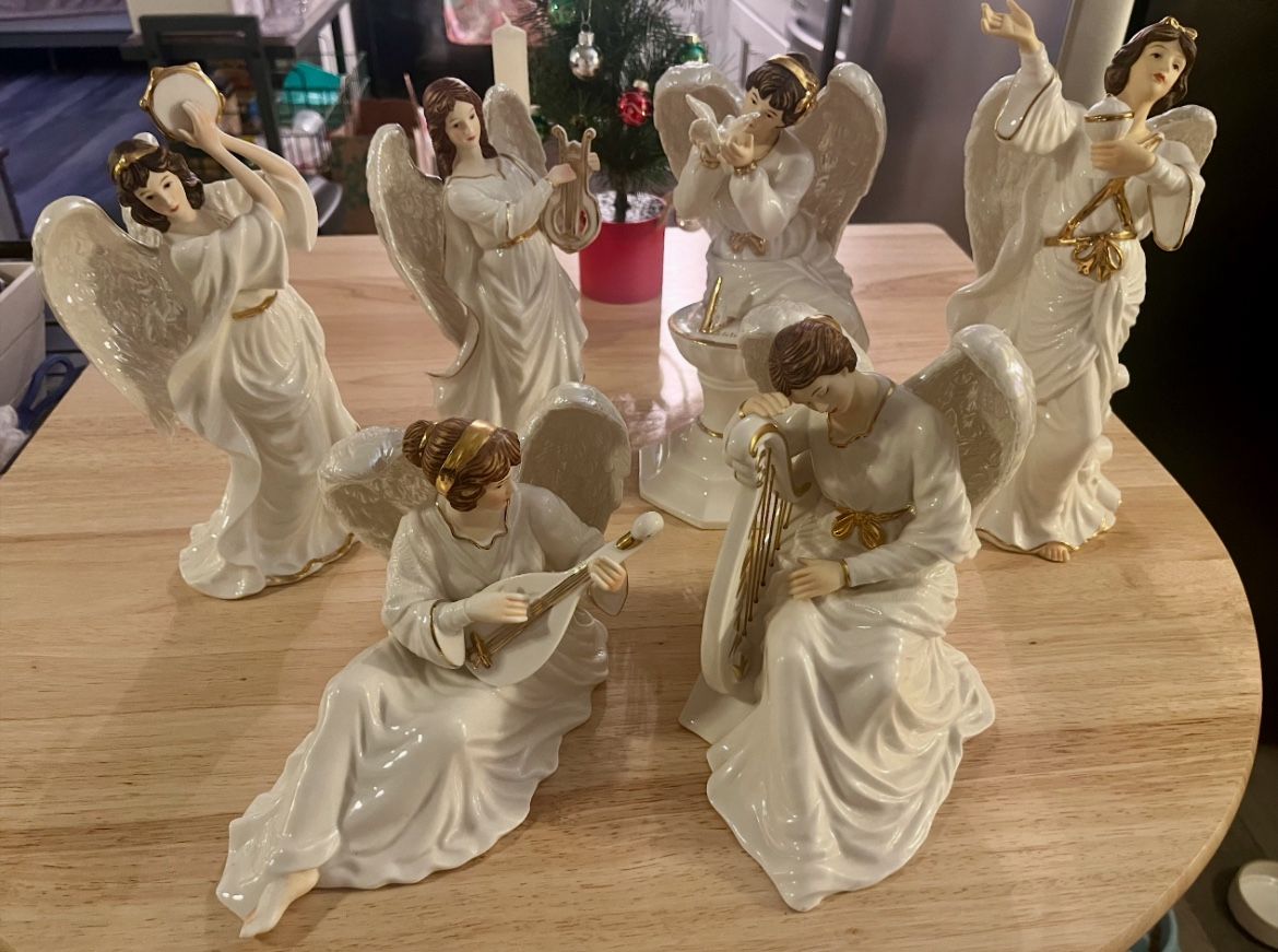 O’Well Porcelain Angels Set Of 6