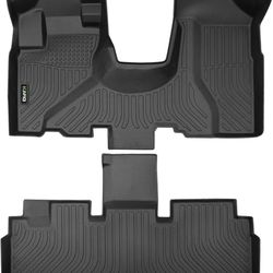 orealtrend Black Floor Mats Liners Replacement for Honda CRV CR-V 2002-2006 Heavy Duty All Weather Guard Front and Rear Car Carpet-Custom Fit-Tough/Du