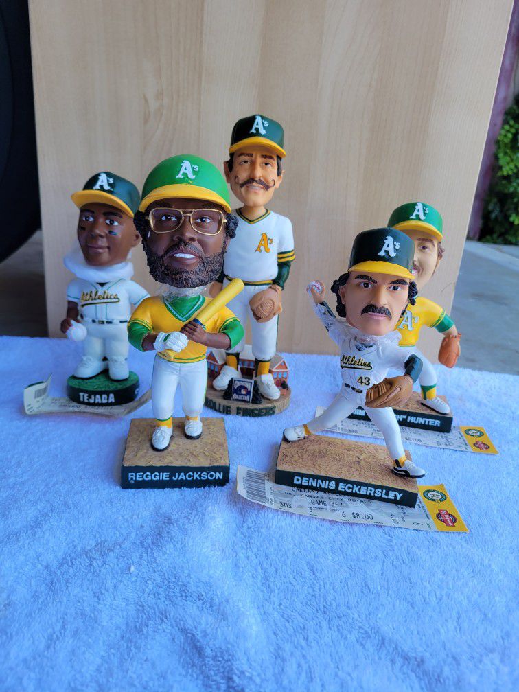 5 Oakland Athletics A's Bobbleheads for Sale in San Jose, CA - OfferUp