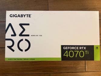 Brand New / Factory Sealed Gigabyte GeForce RTX 4070 Ti AERO OC 12G – White Card