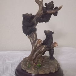 Black Bears On A Branch