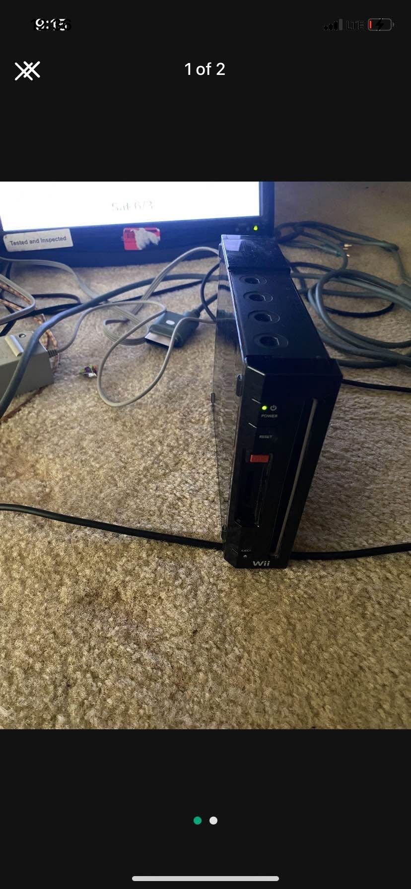 Black Wii All Wires