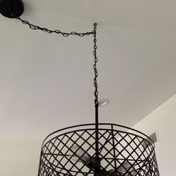 Kitchen chandelier with bulbs