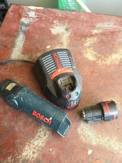 Bosch charger battery and lamp
