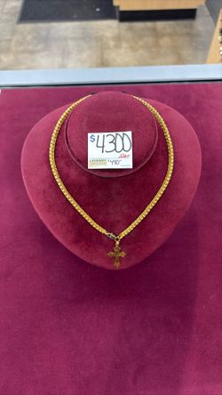 22kt Cufflink Necklace
