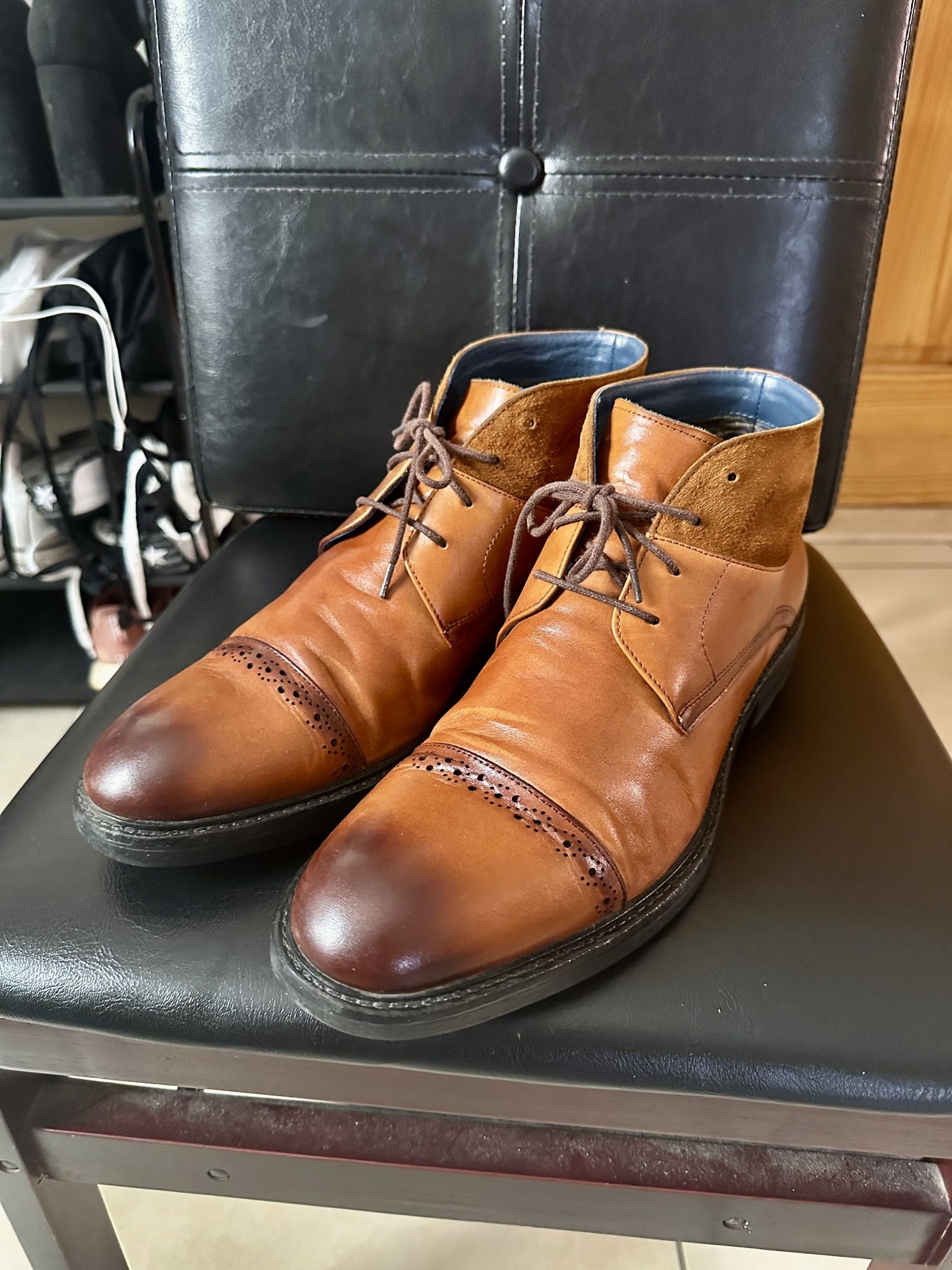 Men’s Leather Boots Size 10.5 Italy