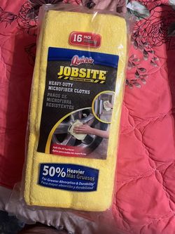 Quickie Jobsite Heavy-Duty Microfiber Cloths 16-Pack