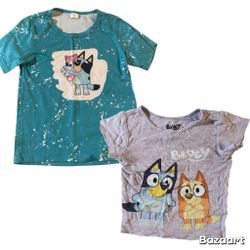 Sz 6 Girls Bluey T-shirt Bundle