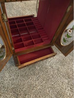 Vintage tabletop jewelry  airmoire box  $40