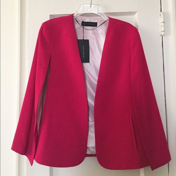 Fuchsia shop cape blazer