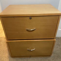 Nightstand Drawers/ File Cabinet