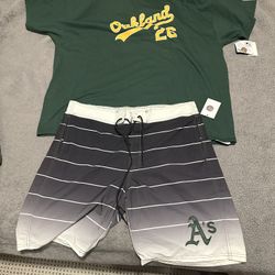 Oakland A’s, Baseball, Sports, Jacket, Shorts, 