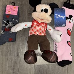 Mickey Mouse New Plush with 2 Socks