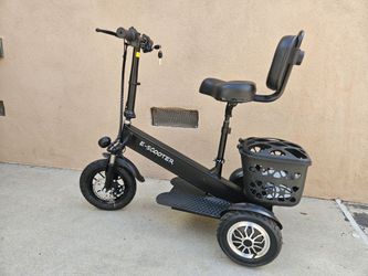 Three-wheel folding electric scooter trike 500W 36V