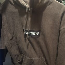 SUPR3M3 2021 BROWN HOODIE SIZE SMALL 