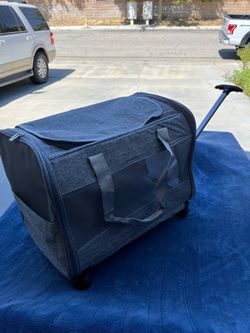 Pet carrier on wheels $35 New