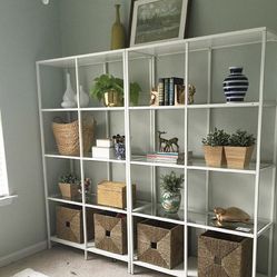 2 IKEA Vittsjo White Shelves