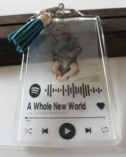 Spotify interactive music keychain