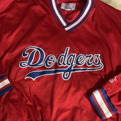 Dodgers Starter Satin Cursive Hooded Pullover