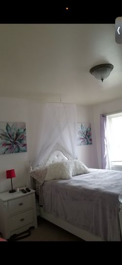 White Exquisite Bed set for sale!