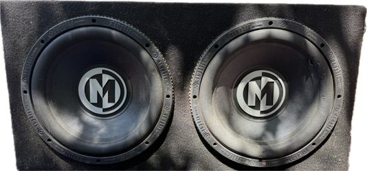 2 Memphis 12" subwoofers with case