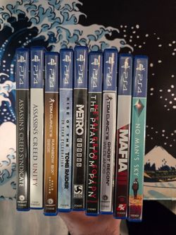 9 PlayStation 4 Game Bundle Lot (PS4) - Great Condition