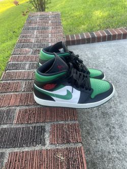 Green & White Air Jordan 1s